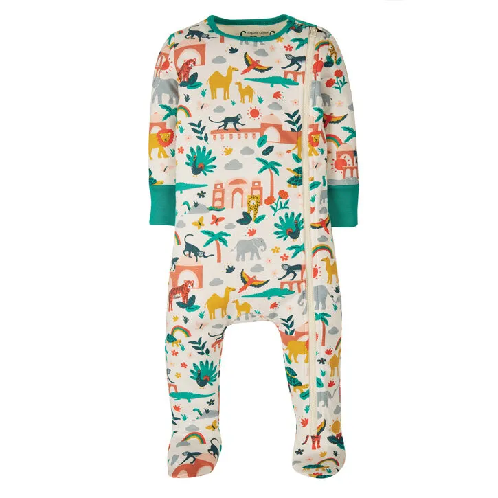Frugi Babystrampler mit Reißverschluss India