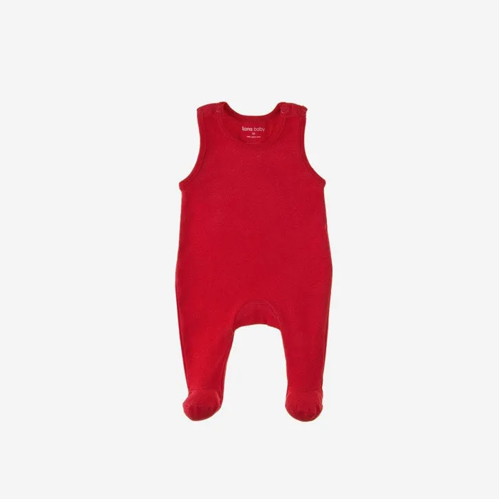 Lana Strampler Finn 56 tomate 100 % kbA Baumwolle