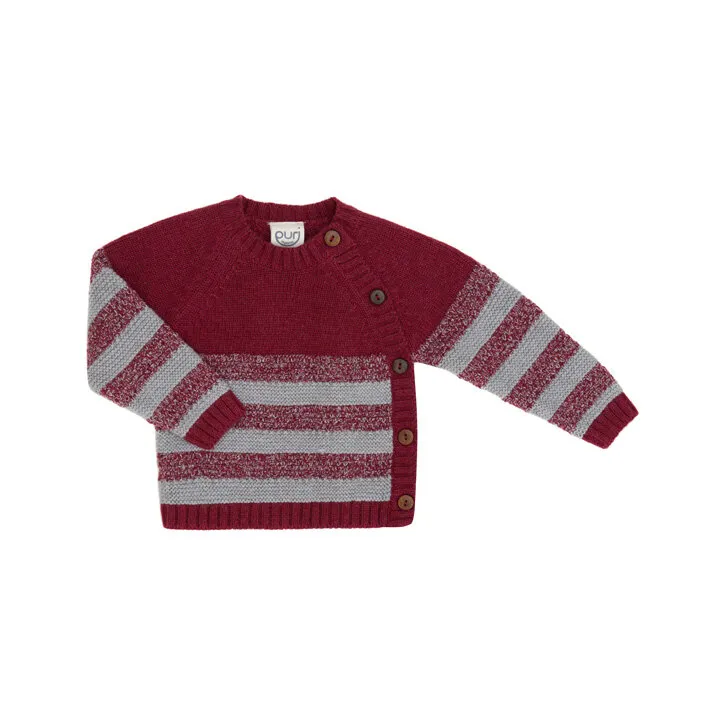 Puri Kimono Strukturstrick Biobaumwolle mit Schurwolle GOTS