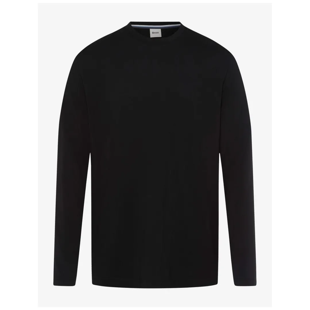 Brax Herren Langarmshirt Style Timon schwarz 274418 70819200 02 black