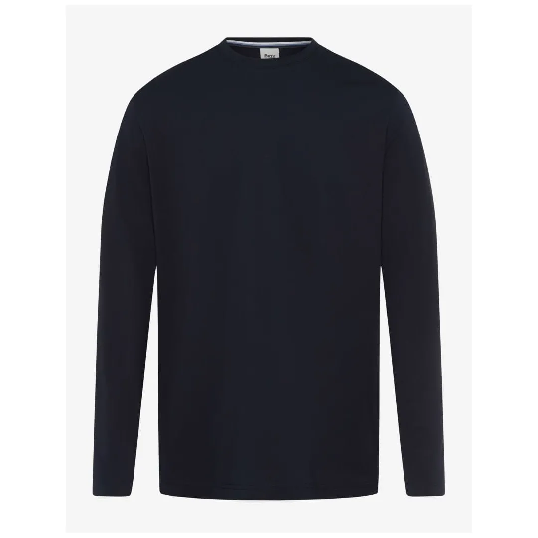 Brax Herren Langarmshirt Style Timon blau 274418 70819200 23 navy