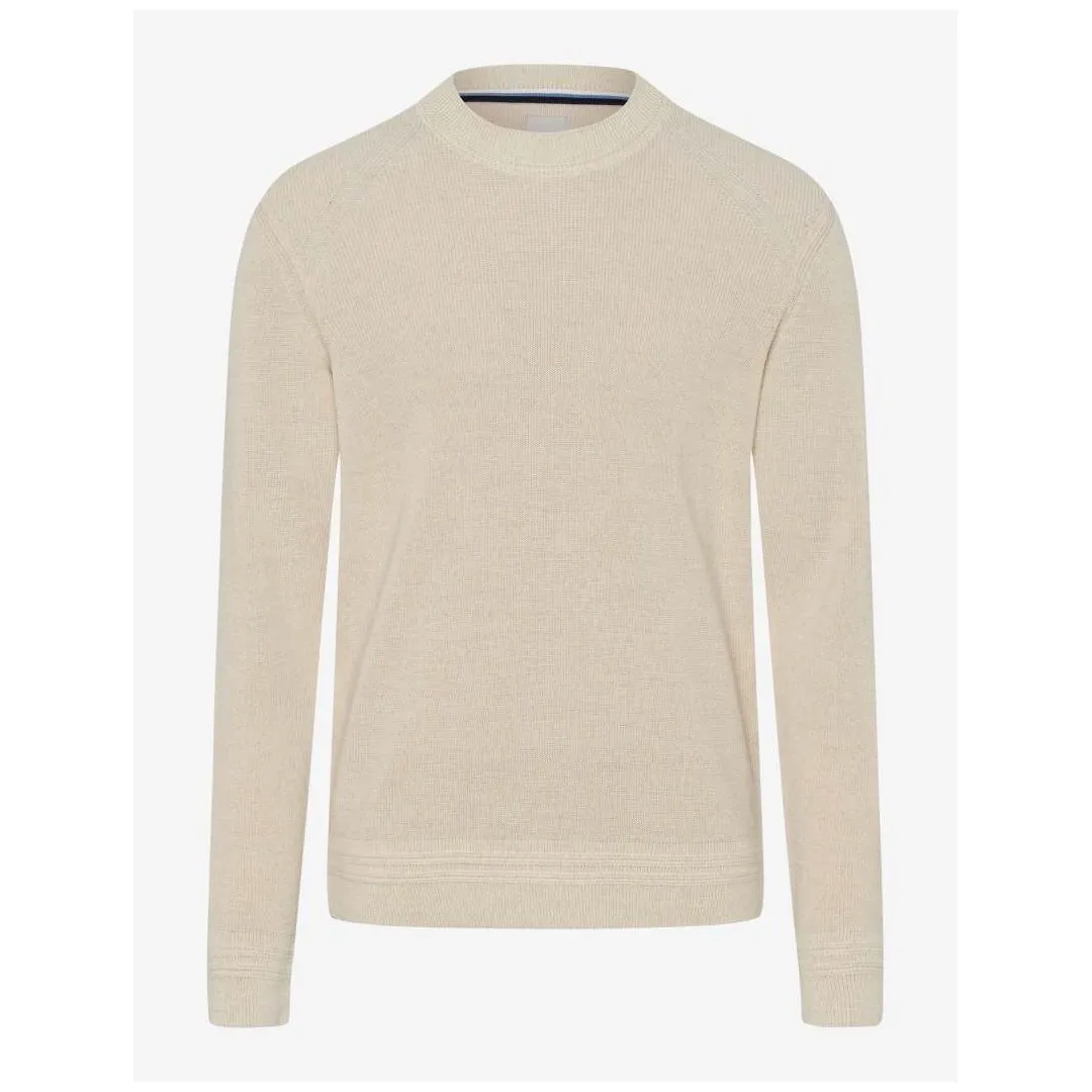 Brax Herren Strickpullover Style Roy beige 212007 70129300 57 beach