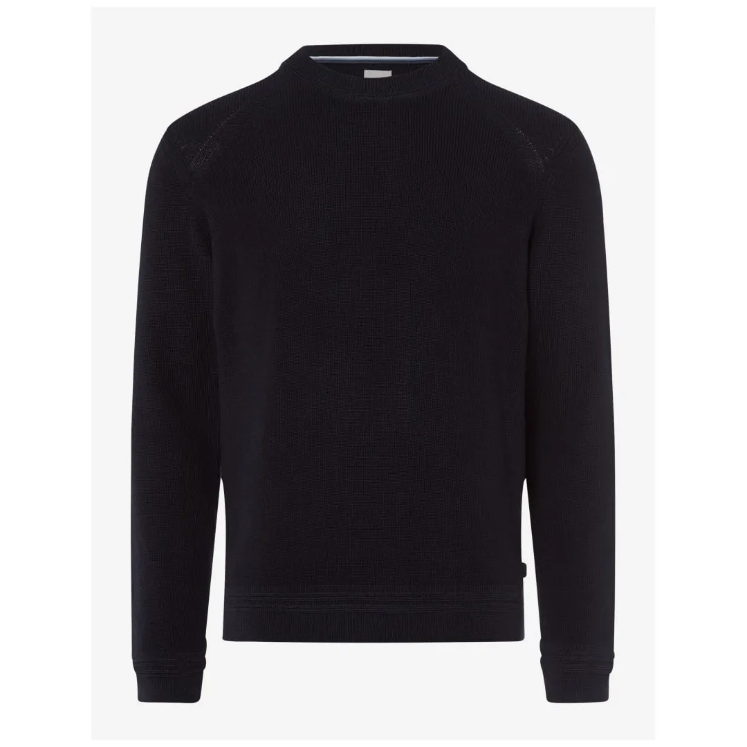 Brax Herren Strickpullover Style Roy blau 212007 70129300 23 navy
