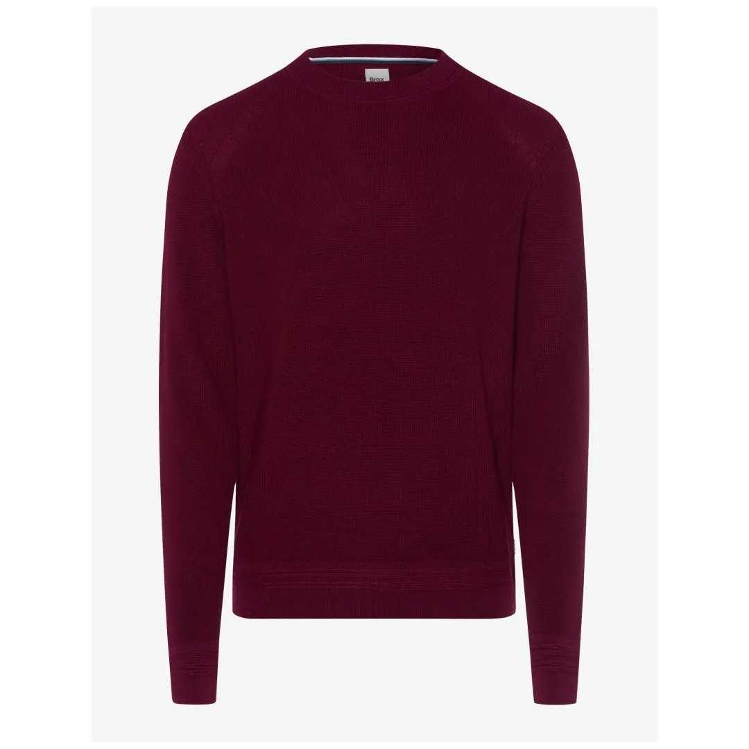 Brax Herren Strickpullover Style Roy rot 212007 70129300 41 velvet