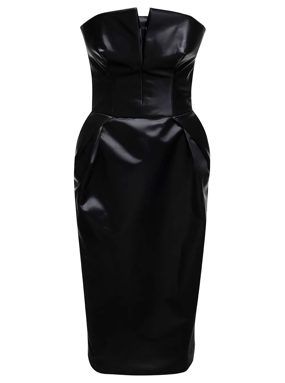 Acetat - ärmelloses Bustier-Kleid für Damen aus Acetat mit Ärmeln hinten