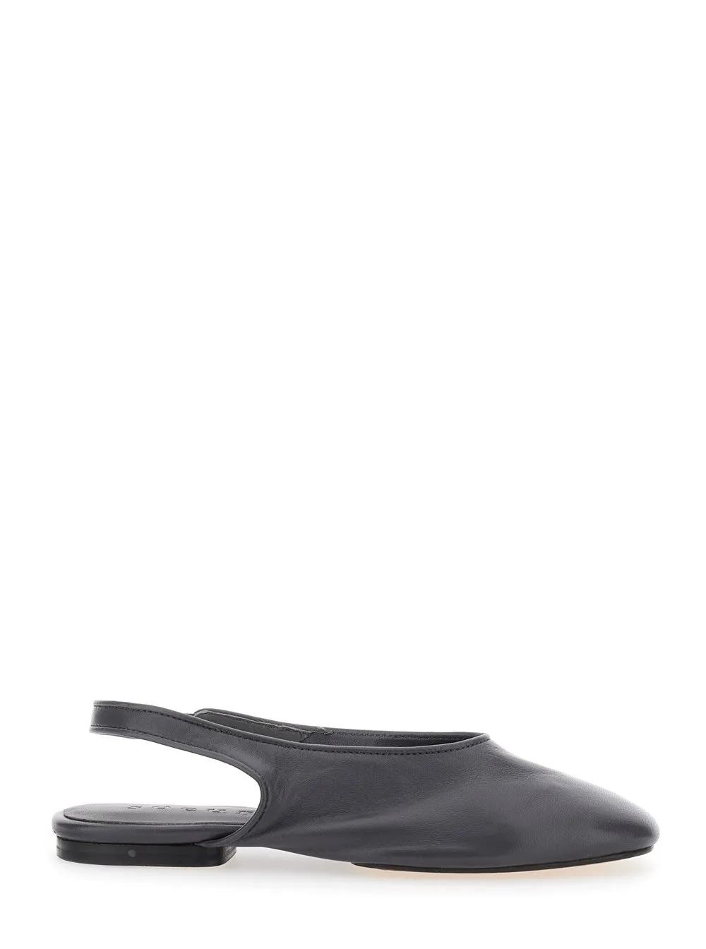 Ballerinas "Emmett" für Damen aus Leder in Schwarz mit Slingback-Riemen