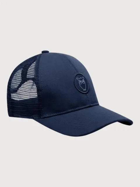 Cap Twill Blau Trucker | Knowledge Cotton Apparel