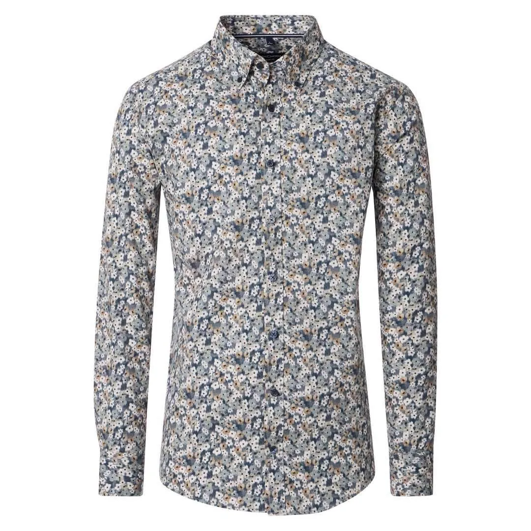 Casamoda Herren Hemd langarm Casual Fit bunt floral 454484500 700