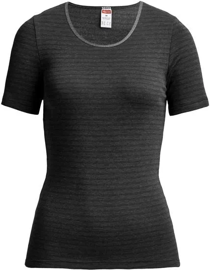 conta Damen Shirt 1/4 Arm schwarz geringelt 1-er Pack