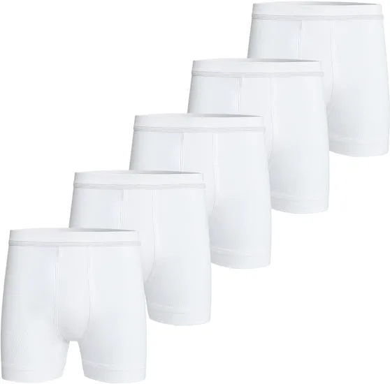 conta Herren Hose kurz mit Eingriff weiß 5-er Pack