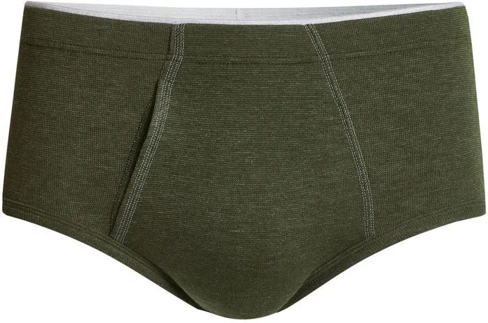 conta Herren Slip mit Eingriff oliv geringelt 1-er Pack