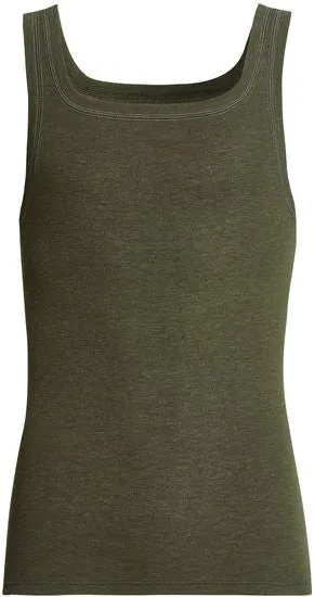 conta Herren Unterhemd oliv geringelt 1-er Pack