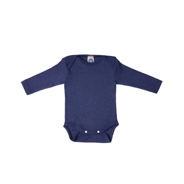 Cosilana Baby Body langarm uni Wolle kbT Seide