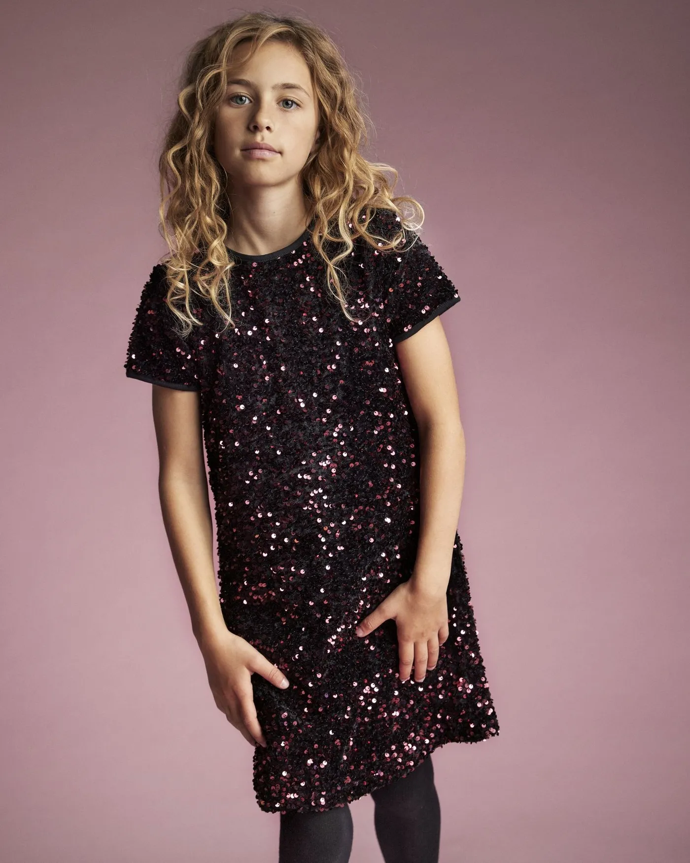 Creamie Velour-Kleid