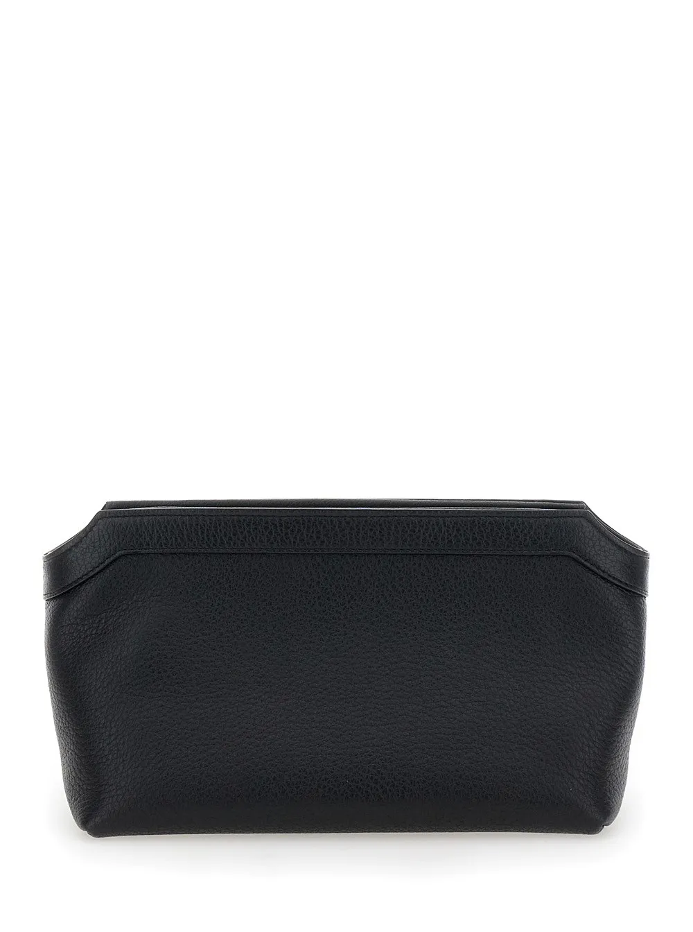 BlackTerrasse Beutel aus glänzendem genarbtem Leder Damen