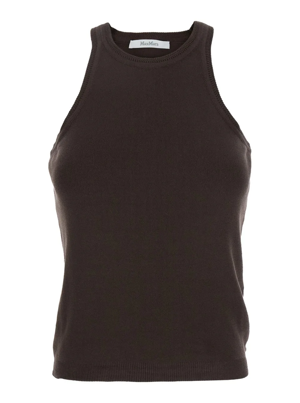 Ärmelloses Top "Arness" für Damen aus Baumwolle in Schwarz mit Neckholder