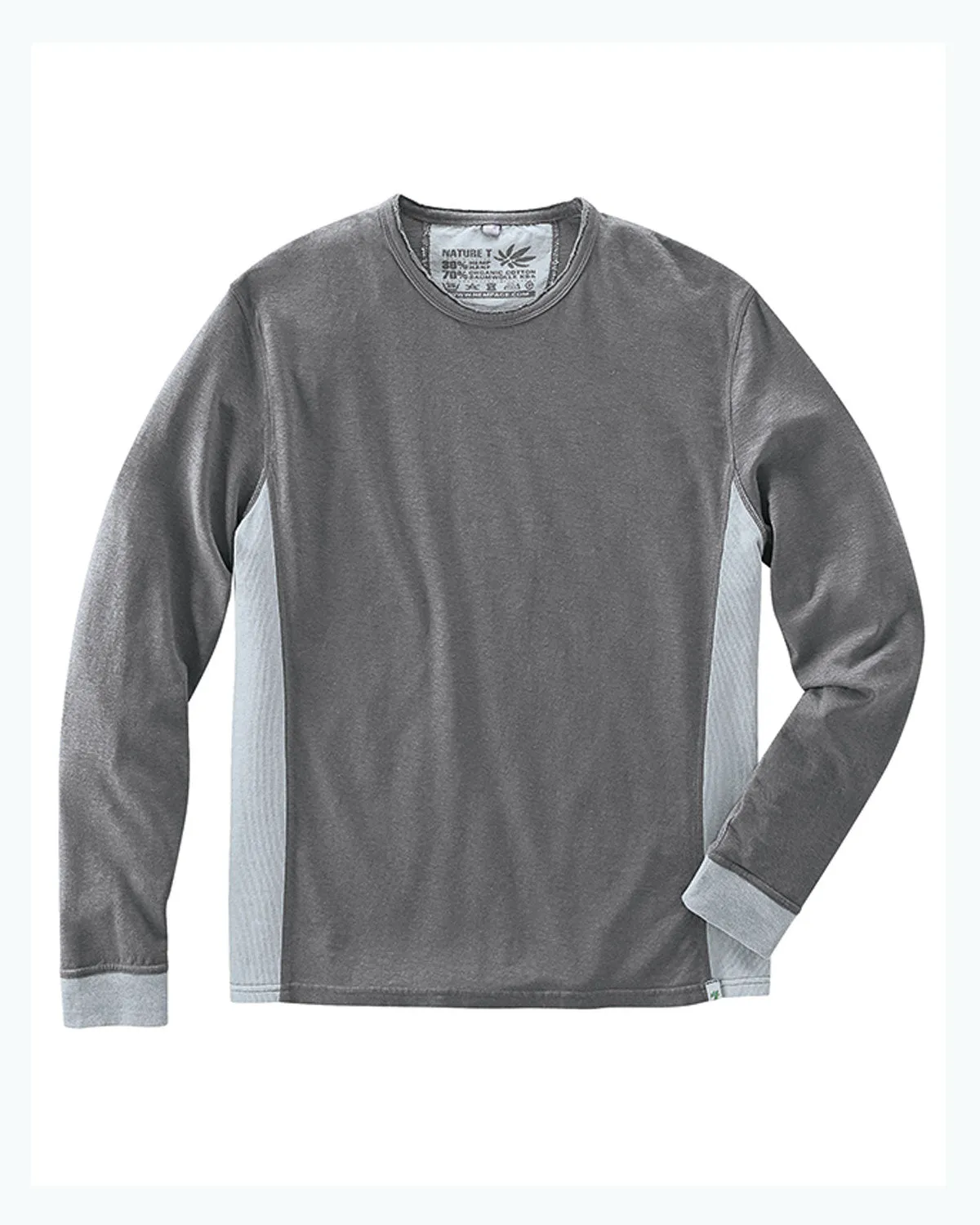 Hempage Herren Longshirt Hanf Bio Baumwolle