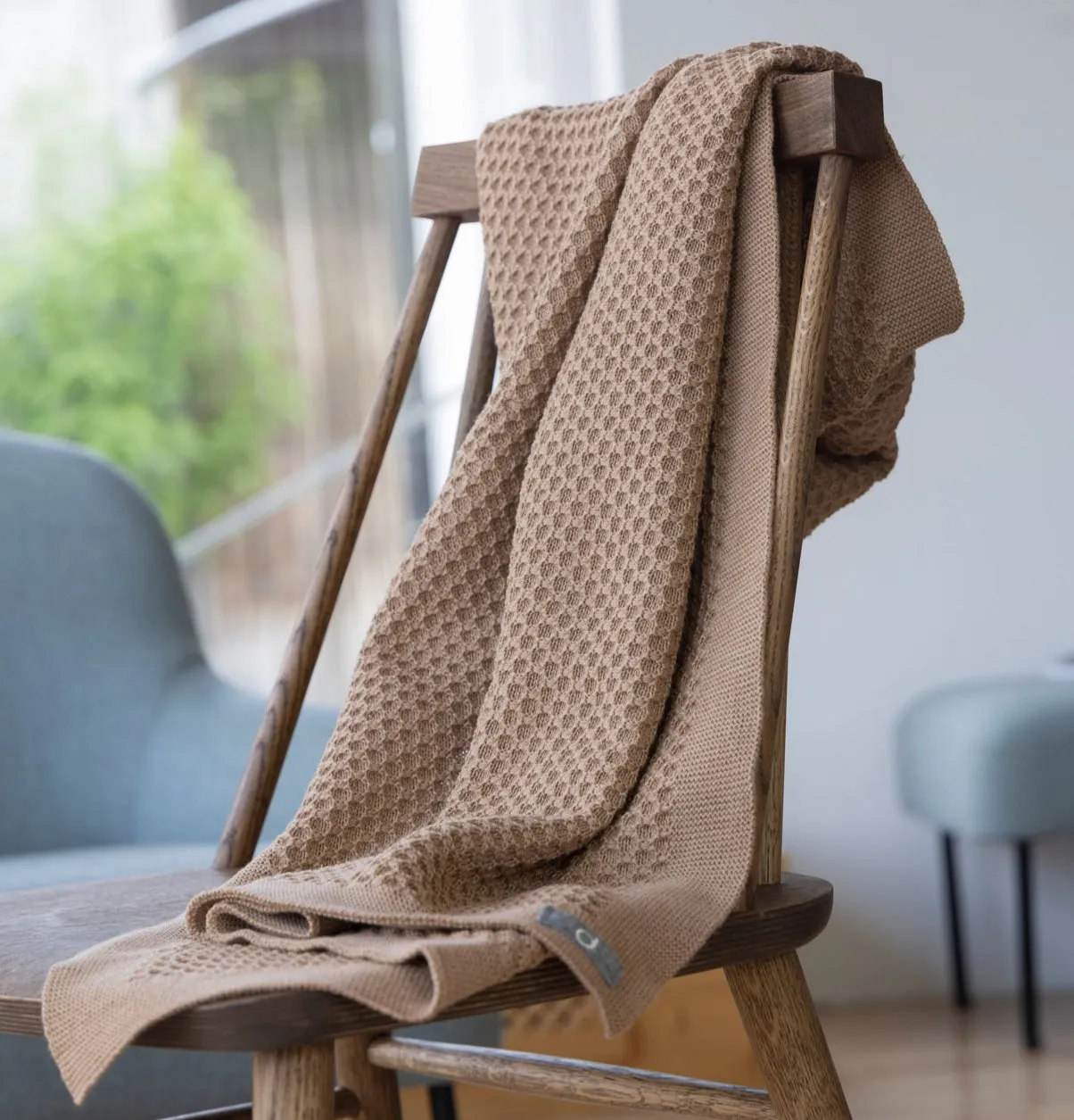 Disana Waben-Strickdecke Bio Merino-Wolle Baby Decke