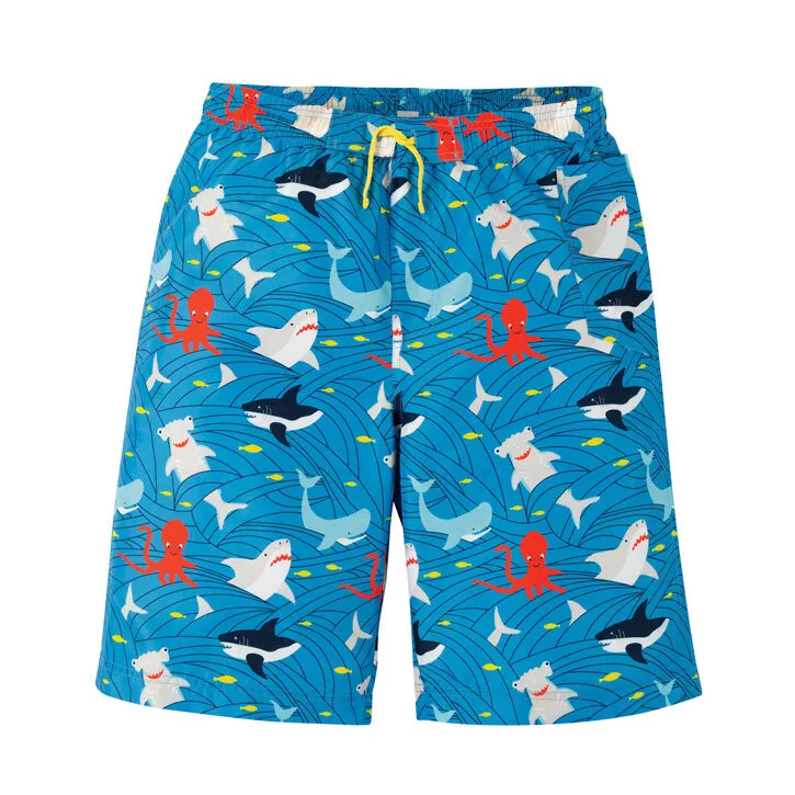 Frugi Grown Ups Board Shorts Go With The Flow