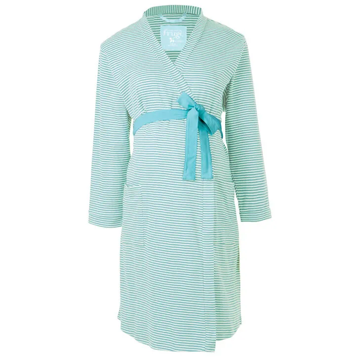 Frugi Ginny Pointelle Kleid Topaz Blue Pointelle