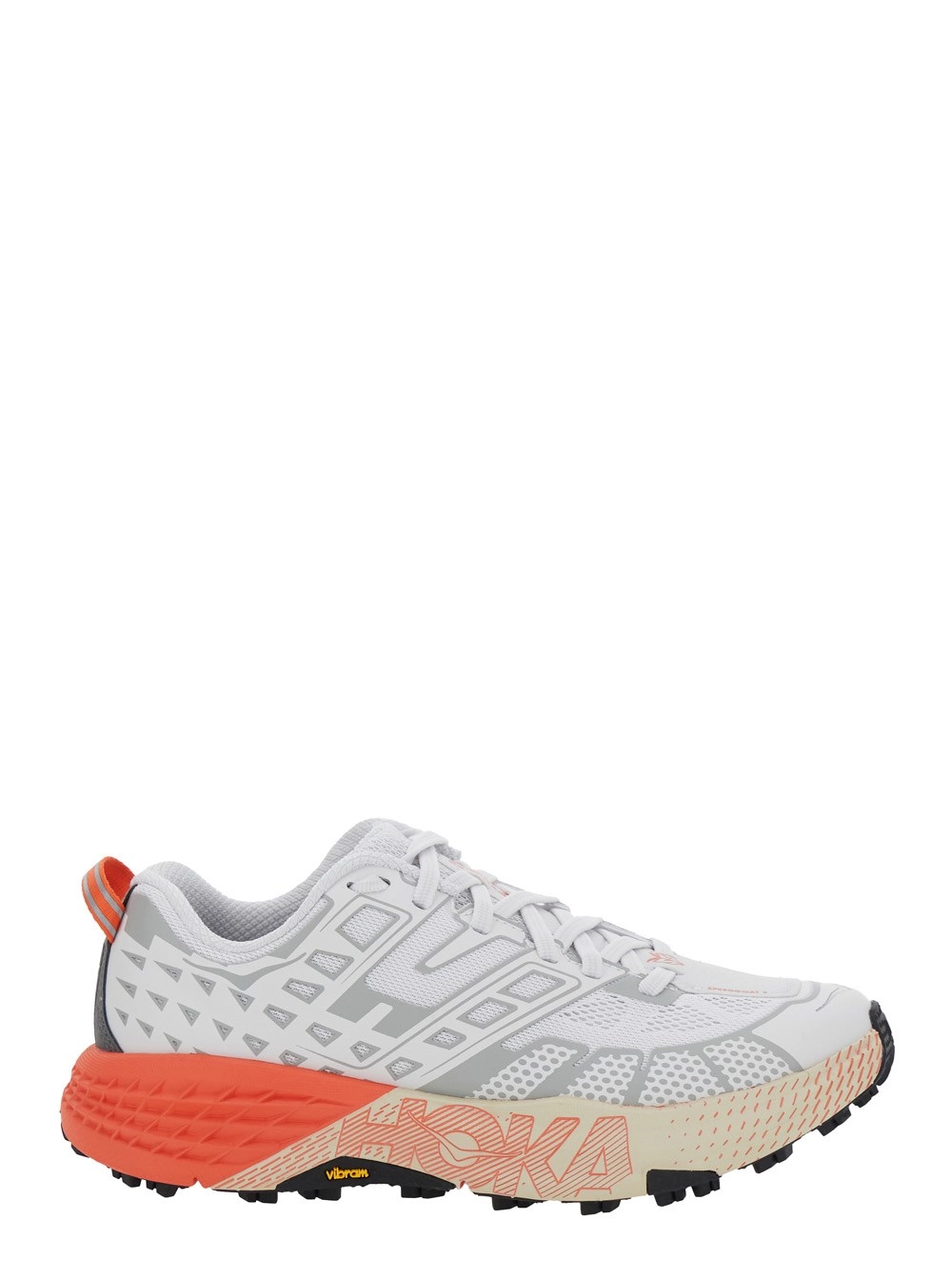 Weiße Low-Top-Sneakers "Speedgoat" mit geometrischem Motiv aus Tech-Stoff Unisex