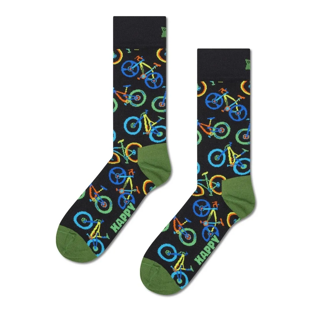 Happy Socks Socken Mountain Bike Print schwarz P003208 9000 black
