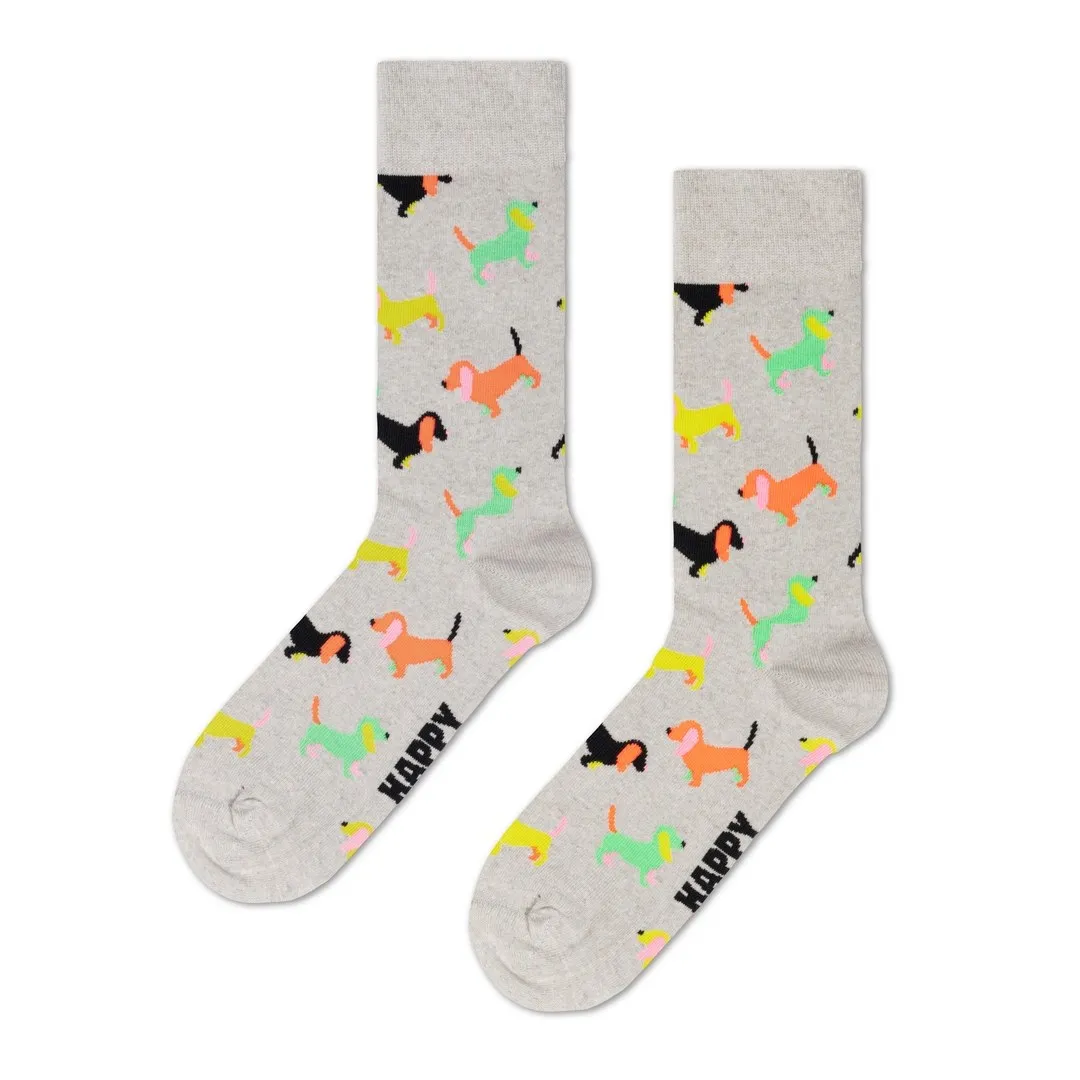 Happy Socks Socken Hunde Print Puppy Love grau P005316 9700 grey
