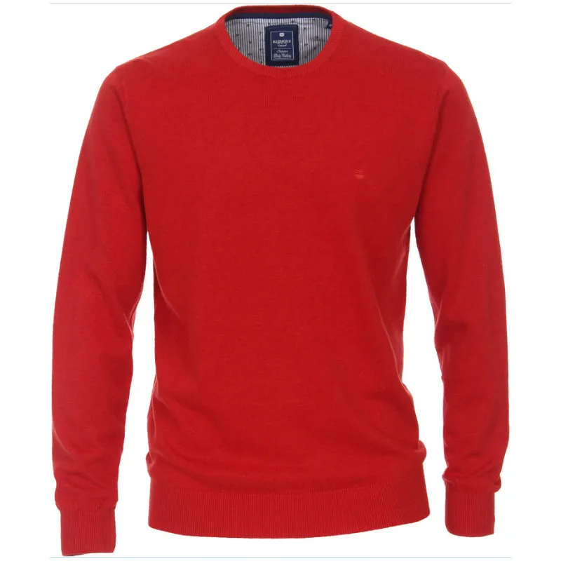 Jersey de hombre, cuello redondo, marca REDMOND, 100% puro algodón 5XL