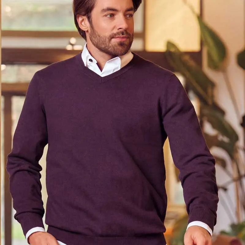 Marvelis pullover con cuello en V, manga larga XXL (56)