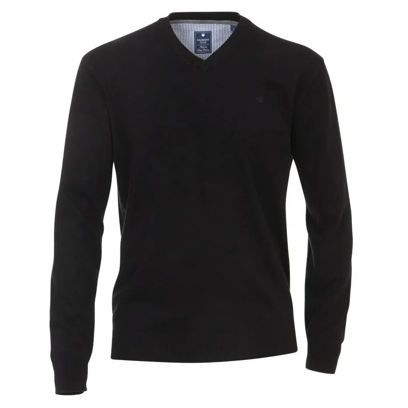 Pull homme, col en V, marque REDMOND, pur coton 6XL