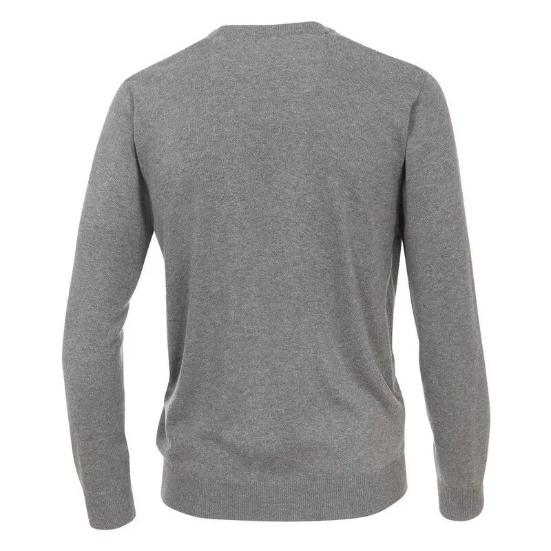 Herren Pullover, V-Ausschnitt, Marke REDMOND, 100% reine Baumwolle S