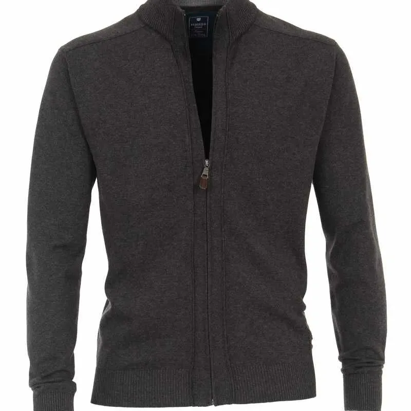 Herren Strickjacke, mit Reißverschluss, Marke REDMOND, 100% Baumwolle XXL (56)