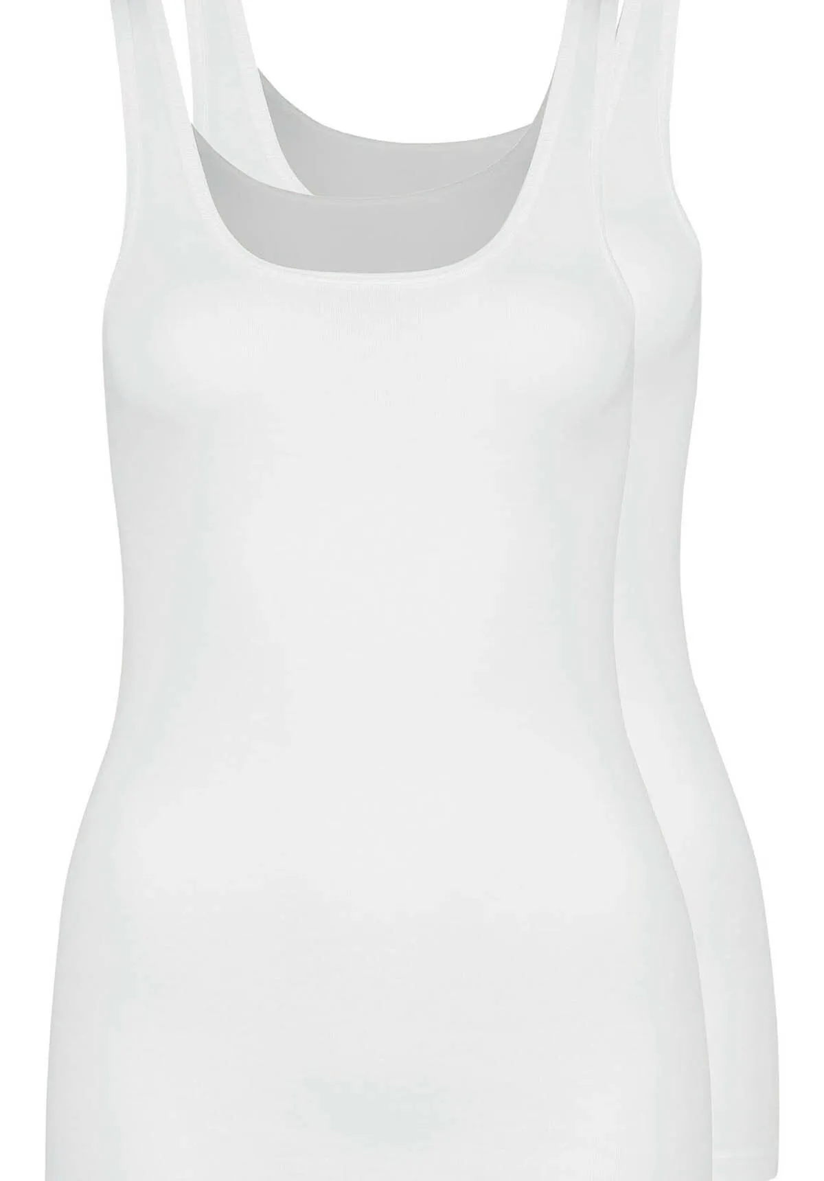 2er Pack Huber Cotton Extra Fine Damen Achselshirt