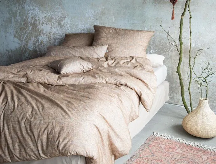 irisette Flausch-Cotton Bettwäsche Set Mink 8835 braun