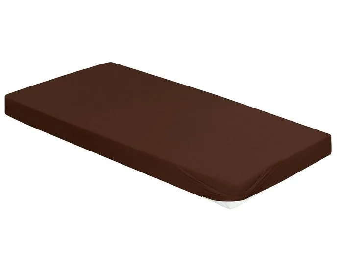 irisette Frottier-Stretch Spannbetttuch Orion 0009 schoko