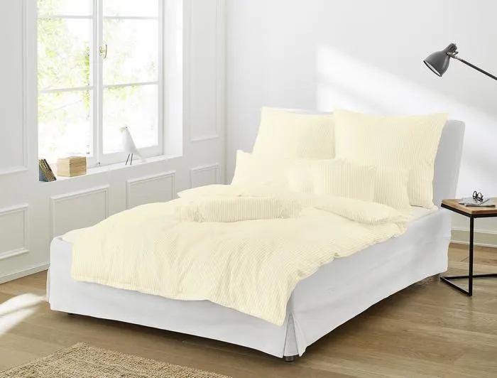 irisette Interlock-Jersey uni Bettwäsche Set uni Lumen 8129 natur