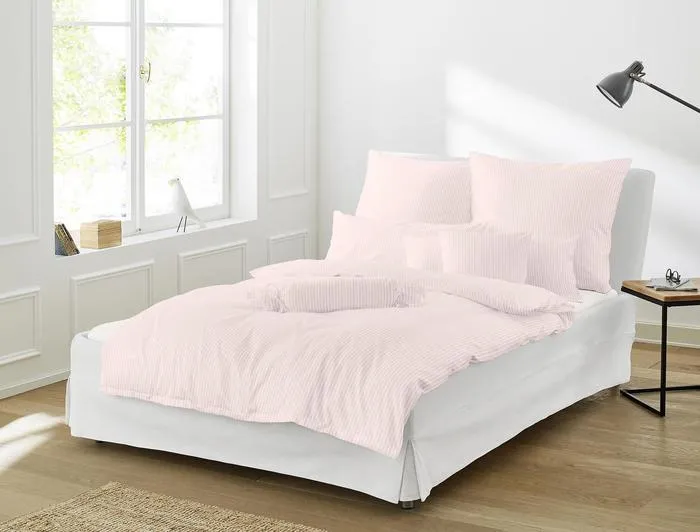 irisette Interlock-Jersey uni Bettwäsche Set uni Lumen 8129 puder