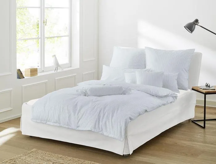 irisette Interlock-Jersey uni Bettwäsche Set uni Lumen 8129 sky