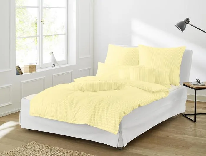 irisette Interlock-Jersey uni Bettwäsche Set uni Lumen 8129 vanill