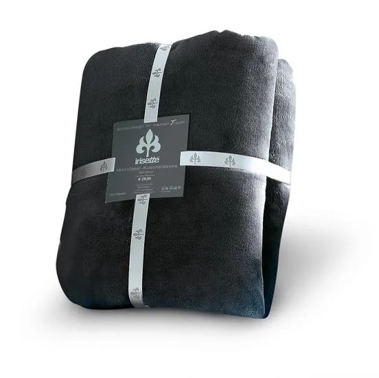 irisette Kuscheldecke uni Decken Relax 8900 anthra