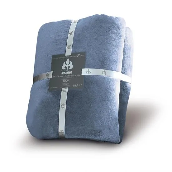 irisette Kuscheldecke uni Decken Relax 8900 jeans