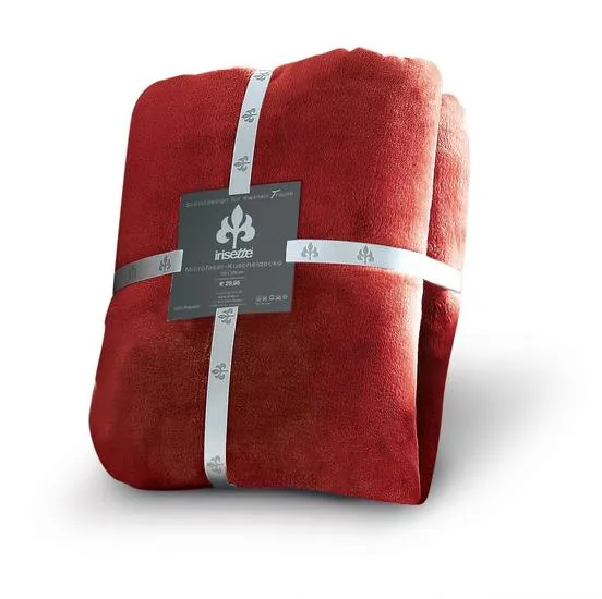 irisette Kuscheldecke uni Decken Relax 8900 rot