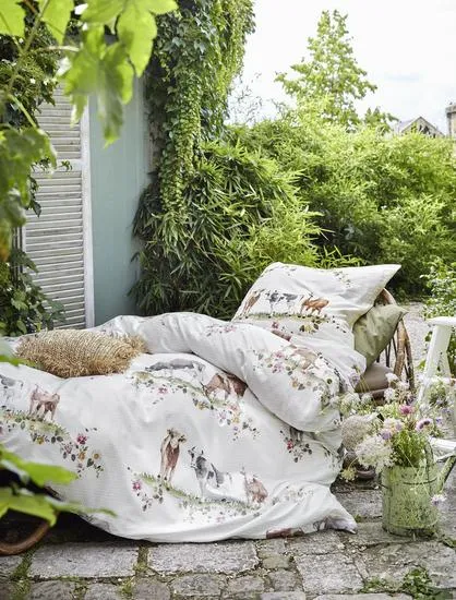 irisette Mako-Satin Bettwäsche Set Bay 8520 grün