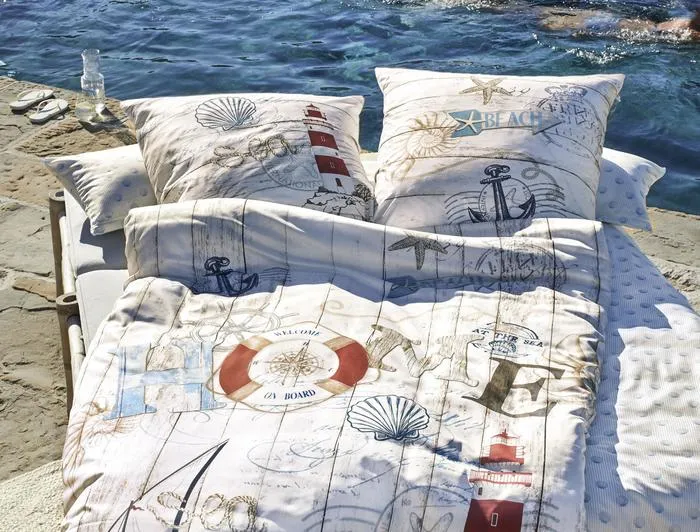 irisette Mako-Satin Bettwäsche Set Magic 8863 blau