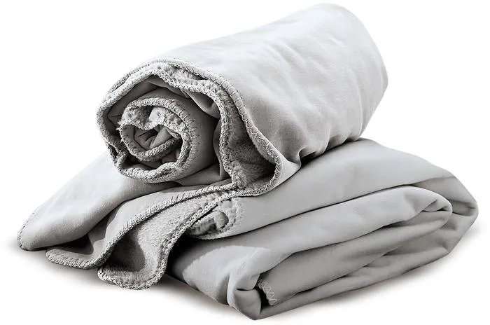 irisette Wende-Kuscheldecke Decken Cover 8952 silber