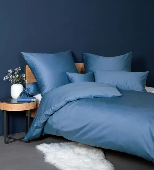 Janine Bettwäsche Colors Mako-Satin jeansblau 31001-42