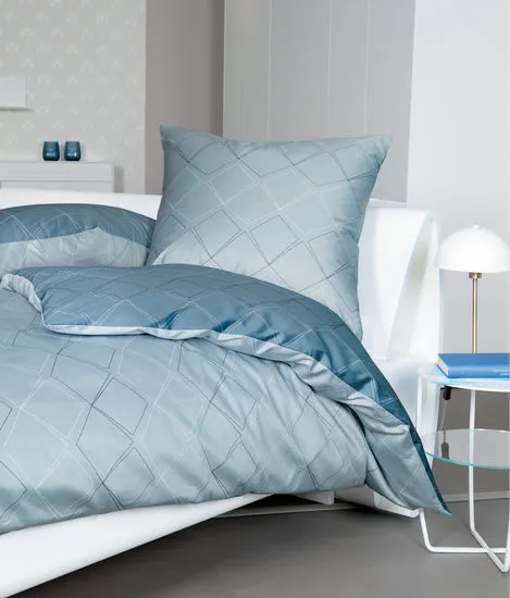 Janine Bettwäsche J. D. Mako-Satin steinblau denimblau 87053-02