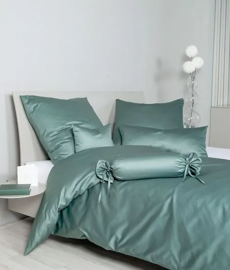 Janine Bettwäsche Colors Mako-Satin salbeigrün 31001-46