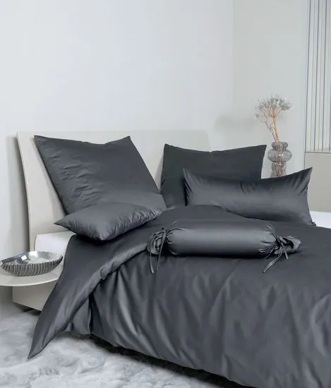 Janine Bettwäsche Colors Mako-Satin titan 31001-88