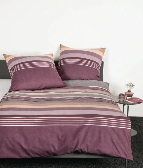 Janine Bettwäsche DAVOS Feinbiber traubennektar 65140-05